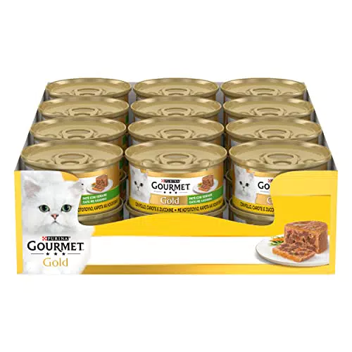 GOURMET Gold Cibo Umido per Gatti Adulti al Pollo e Verdure