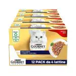 GOURMET Gold Cibo Umido per Gatti Adulti con Pesce dell'Oceano e Salmone