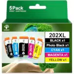 GREENSKY Cartucce Compatibili Epson 202 XL per XP 6100 e XP 6000