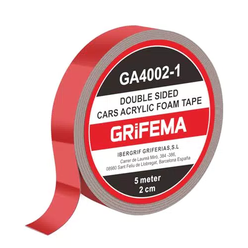 Grifema GA4002-1 Nastro biadesivo extra forte resistente all'acqua e al calore
