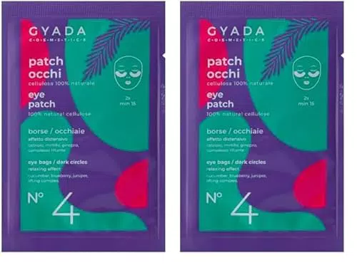 Gyada Cosmetics Patch Occhi Drenante e Decongestionante con Mirtillo e Cetriolo