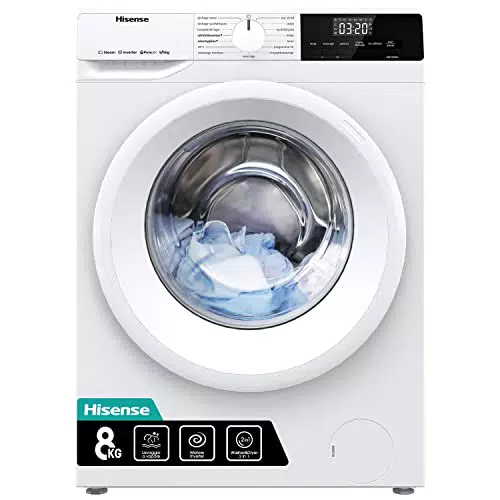 Hisense WDQE8014EVJM Lavasciuga 1400 rpm, 15 Programmi, Motore Inverter, Vapore