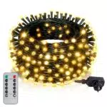 Hzitcigm Catena Luminosa LED Impermeabile per Decorazioni Natalizie e Feste