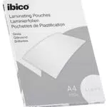 Ibico Basics Pouch per Plastificazione a Caldo A4 - Elevata Protezione Documenti