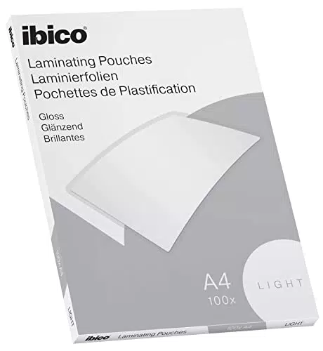 Ibico Basics Pouch per Plastificazione a Caldo A4 - Elevata Protezione Documenti