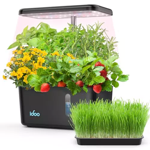 iDOO Serra Idroponica Smart Garden con Luce LED e Pompa Automatica per Giardinaggio