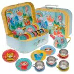 Jewelkeeper - Set da tè per bambini con custodia da trasporto, design giungla