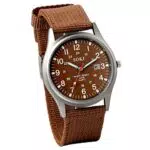 JewelryWe Orologio da uomo al quarzo con cinturino in nylon e calendario semplice