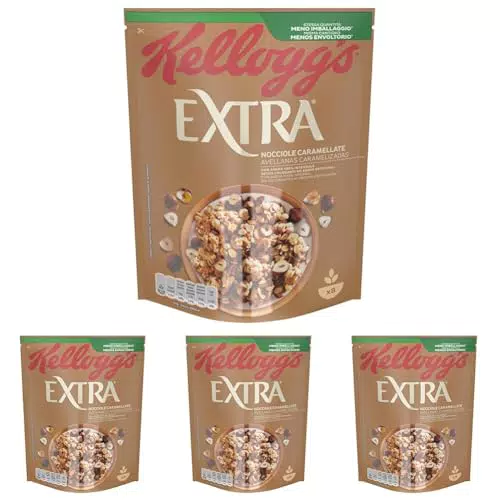 Kellogg's 58230000 Cereali Extra Nocciole Caramellate