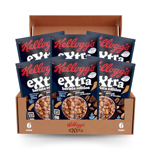Kellogg's Cereali Extra Barista Edition Gusto Caffè e Cioccolato Granola