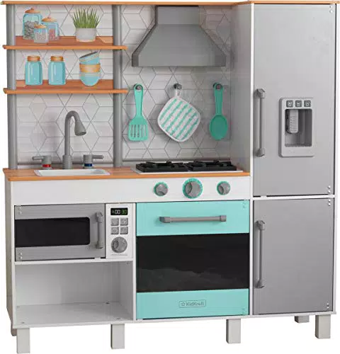 KidKraft Cucina Giocattolo in Legno Gourmet Chef con Accessori per Bambini 3+