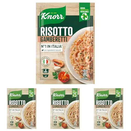 Knorr Risotto con Gamberetti - Pronto con Ingredienti Naturali e Riso Italiano