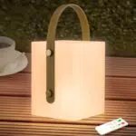 Lampada LED da scrivania ricaricabile senza fili dimmerabile con USB IP44