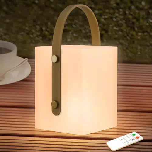 Lampada LED da scrivania ricaricabile senza fili dimmerabile con USB IP44