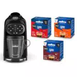 Lavazza A Modo Mio Macchina per Caffè Deséa con 88 Capsule Assortite