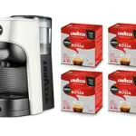 Lavazza A Modo Mio Macchina per Caffè Tiny Eco con 64 Capsule Qualità Rossa