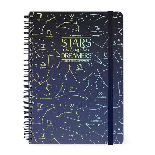Legami Agenda Settimanale Spiralata Large 2024-2025 con Chiusura Elastico