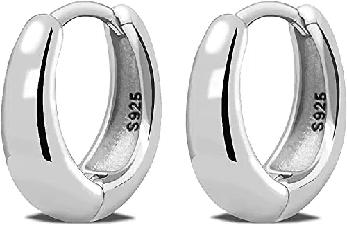 LIHELEI Orecchini a Cerchio S925 in Argento Sterling per Donna - Regali Speciali