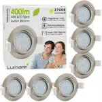 Lumare Spot LED da incasso 4W Ultra piatto Ø68mm per soggiorno e bagno IP44