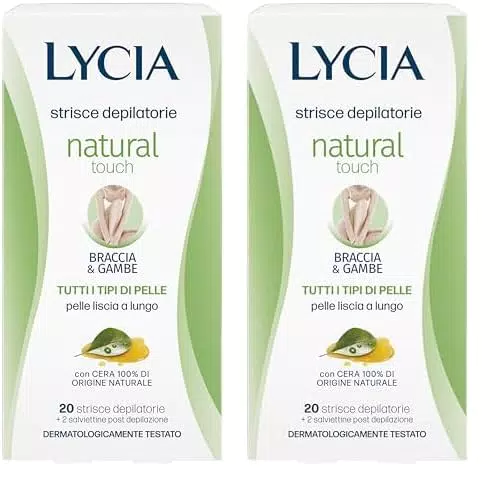 Lycia - Strisce Depilatorie Gambe e Braccia, Natural Touch