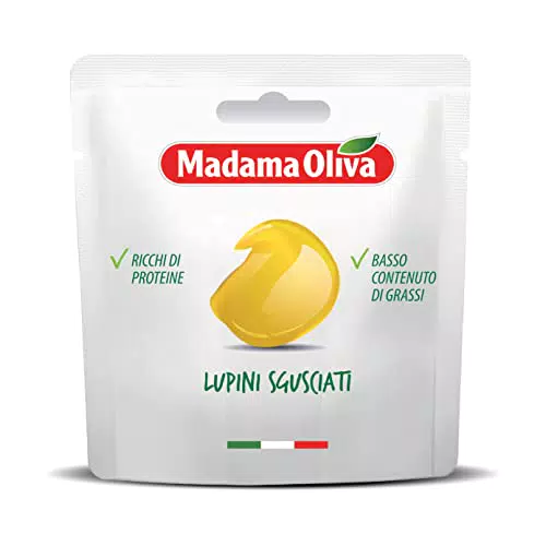 MADAMA OLIVA, Lupini Sgusciati, Ottimo Snack per Aperitivi