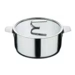 MasterPRO SIGMA Casseruola in Acciaio Inox con Coperchio - Multistrato e Adatta a Tutti i Fornelli