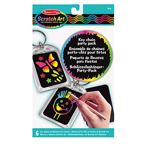Melissa & Doug- Scratch Art-Deluxe Party Favour Fogli di Disegniulticolore