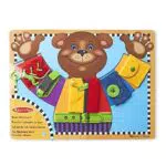 Melissa & Doug Tavola Attività in Legno - Gioco Educativo per Sviluppo Motorio e Cognitivo