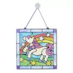 Melissa & Doug Kit di Attività Unicorno per Vetrate Semplici