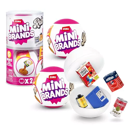 ZURU Mini Brands Capsule a Sorpresa Retro con Minis da Collezionare