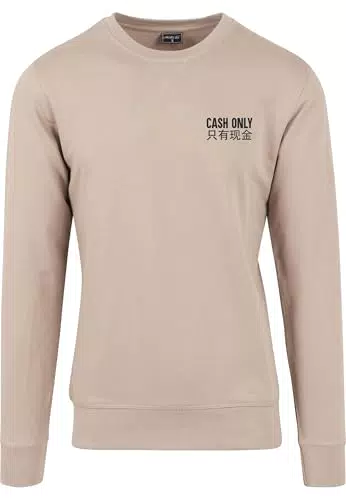 Mister Tee Cash Only Crewneck - Maglia di Tuta Casual per Uomo