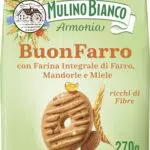 Mulino Bianco BuonFarro Biscotti Frollini Integrali con Mandorle e Miele