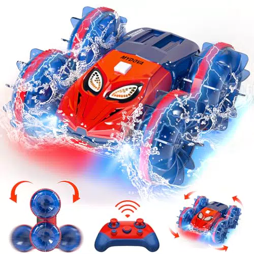 Mydova Auto Telecomandata 4WD RC Impermeabile con Rotazione 360° per Bambini 6+
