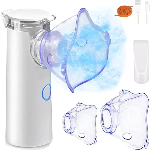 Neemosi Nebulizzatore Ultrasuoni Portatile per Bambini e Adulti Silenzioso