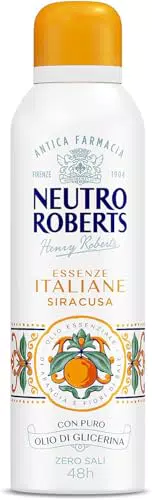 Neutro Roberts Deodorante Spray Senza Sali di Alluminio con Olio Essenziale di Arancia