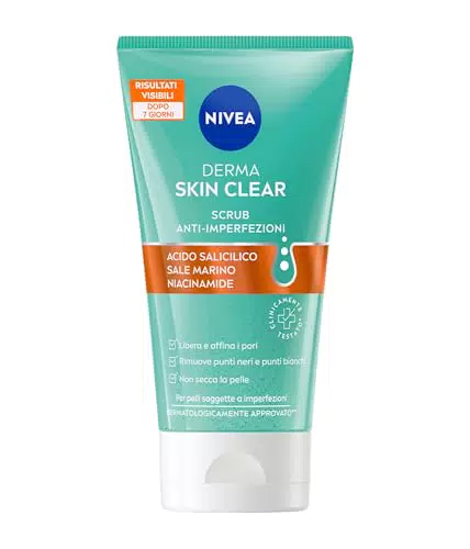 NIVEA Derma Skin Clear Scrub Viso Anti-Imperfezioni con Acido Salicilico