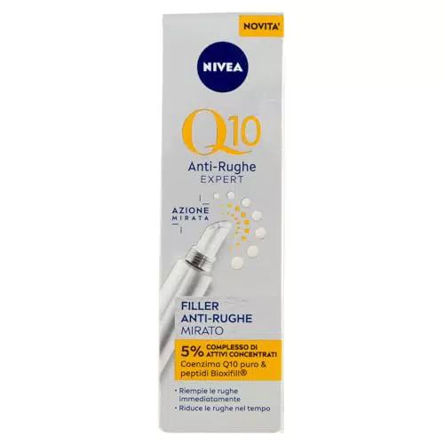 NIVEA Q10 Siero Filler Anti-Rughe Mirato per Viso e Contorno Occhi
