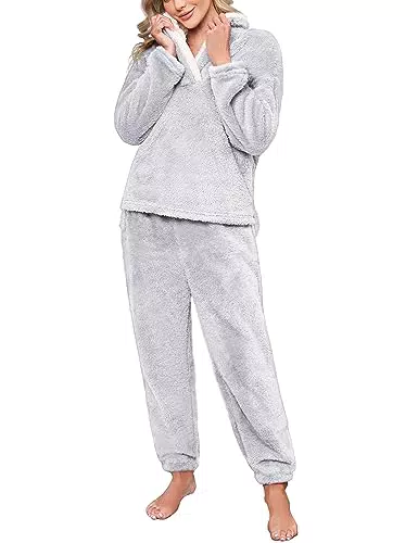 Niwicee Pigiama in Velluto Morbido da Donna per Inverno - Set Lounge Sleepwear