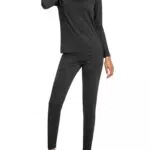 Nutria Set di Biancheria Intima Termica da Donna, Maglietta e Pantaloni Girocollo