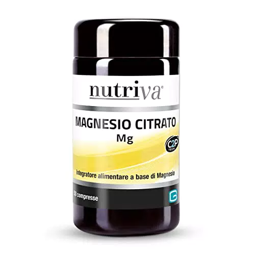 NUTRIVA Magnesio Citrato - Integratore per Energia e Sistema Nervoso