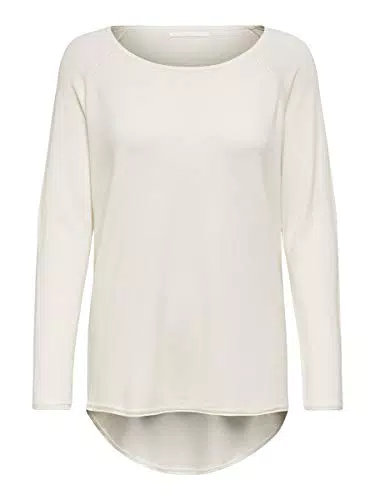 Only Onlmila Pullover Lacy L/S in Maglia - Felpa Donna