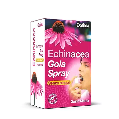 Optima Naturals Echinacea Spray per Gola alla Menta - 20 ml