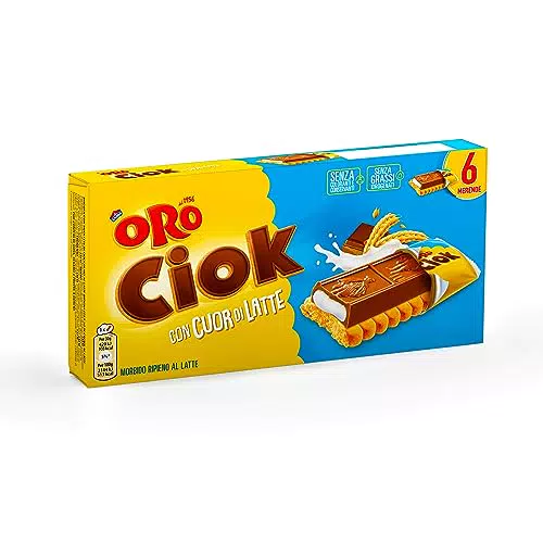 Oro Ciok Biscotto con Crema al Latte, Senza Coloranti e Conservanti