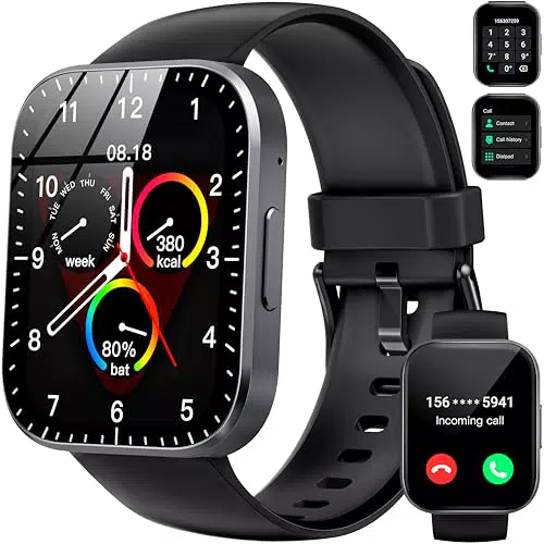 OUKITEL Smartwatch Impermeabile IP68 con Chiamate e Monitoraggio SpO2