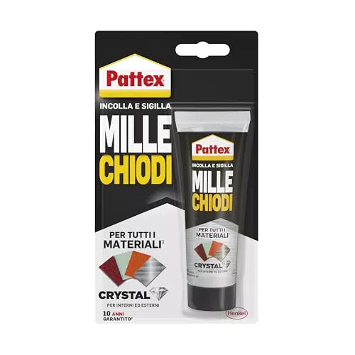 Pattex Millechiodi Crystal - Adesivo Sigillante per Vetri e Specchi