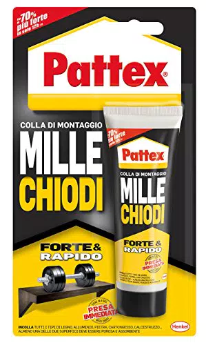 Pattex Millechiodi Forte & Rapido - Adesivo di montaggio extra forte