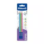 Pelikan Matite Grafite Silverino Ergonomiche per Bambini in Legno