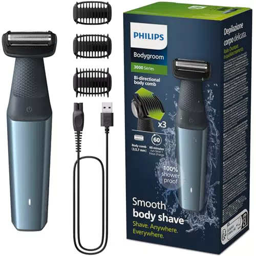 Philips Bodygroom Series 3000: Rifinitore impermeabile per inguine e corpo