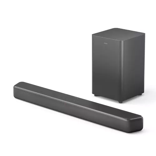Philips TAB5309 Soundbar 2.1 con Subwoofer Wireless, DTS Virtual X, Bluetooth 5.4