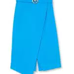 Pinko Ivra Gonna in Lino Stretch con Fiocco per Donna